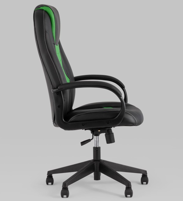Кресло игровое TopChairs ST-CYBER 8 черный/салатовый