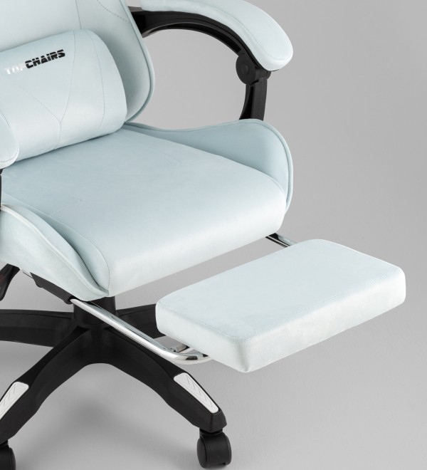 Кресло спортивное TopChairs MG-7019 велюр светло-голубой