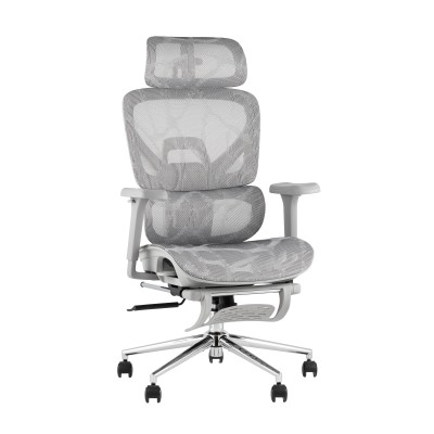 Кресло офисное TopChairs Vertus серая сетка