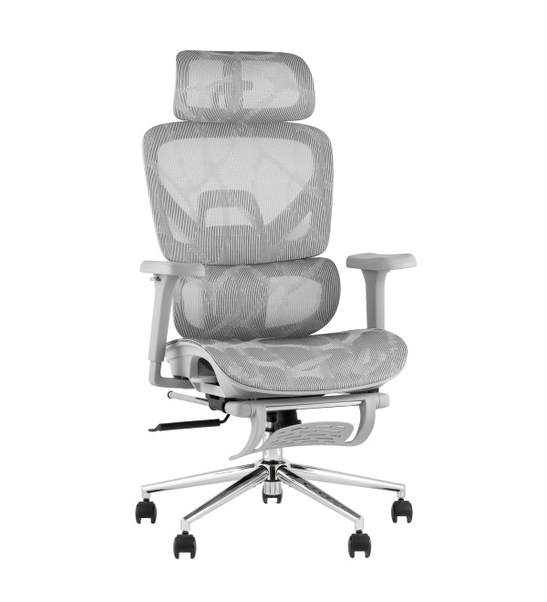 Кресло офисное TopChairs Vertus серая сетка