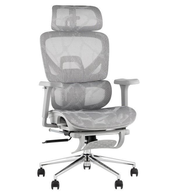 Кресло офисное TopChairs Vertus серая сетка