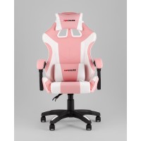 Кресло спортивное TopChairs MG-7035 розово-белый