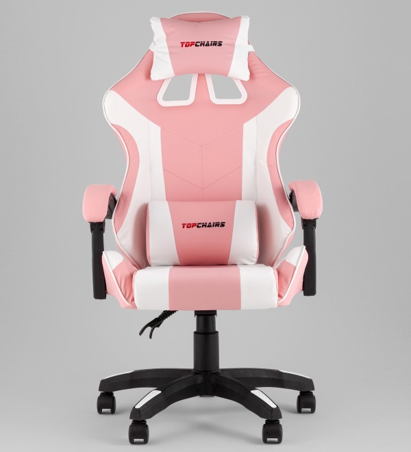 Кресло спортивное TopChairs MG-7035 розово-белый