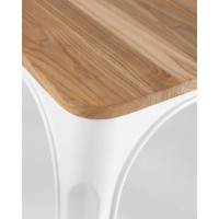 Стул TOLIX WOOD белый глянцевый