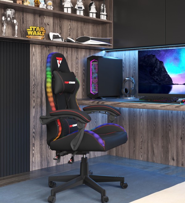 Кресло спортивное TopChairs Druid черный