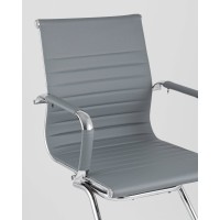 Кресло для посетителей TopChairs Visit серое 2 шт.