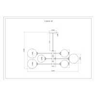 Светильник подвесной Moderli V10838-6P Molecule