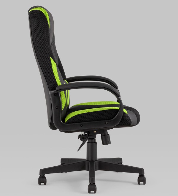 Кресло игровое TopChairs ST-CYBER 9 черный/зеленый