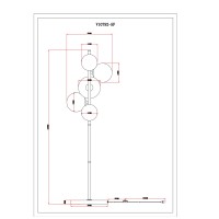 Торшер Moderli V10792-5F Renny