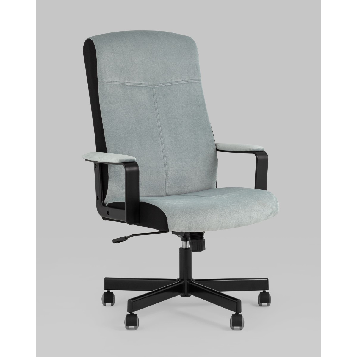 Кресло руководителя TopChairs ST-DOMINGO серо-голубой