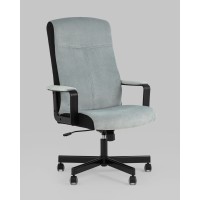 Кресло руководителя TopChairs ST-DOMINGO серо-голубой