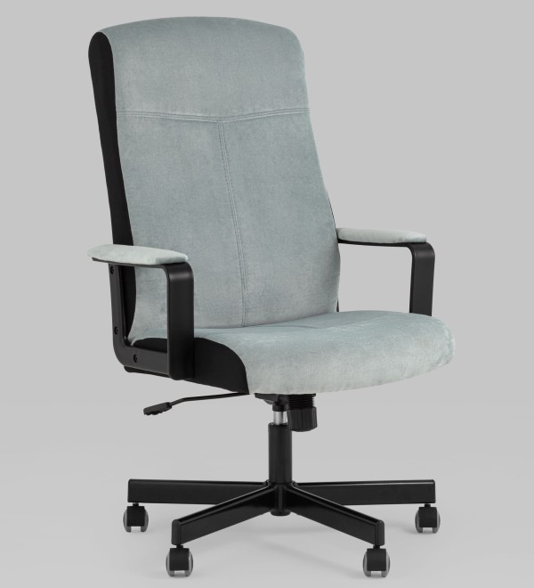 Кресло руководителя TopChairs ST-DOMINGO серо-голубой