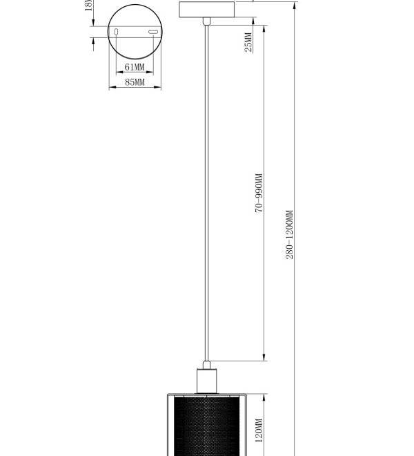 Подвесной светильник Moderli V2870-1P Brizzi