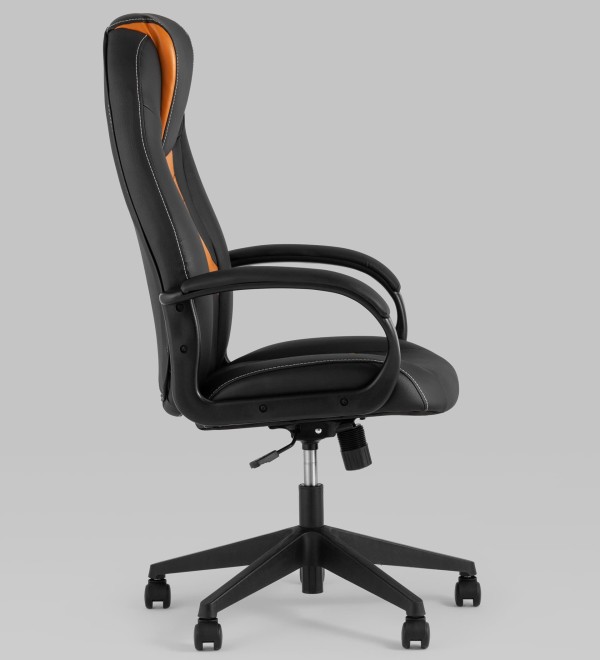 Кресло игровое TopChairs ST-CYBER 8 черный/оранжевый