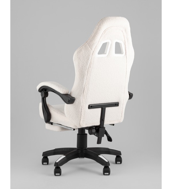 Кресло спортивное TopChairs MG-7019 букле белый