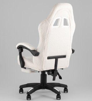 Кресло спортивное TopChairs MG-7019 букле белый