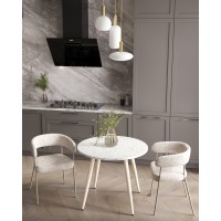 Стол обеденный Nymphaea D90 терраццо