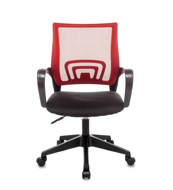Кресло офисное TopChairs ST-Basic сетка/ткань красный