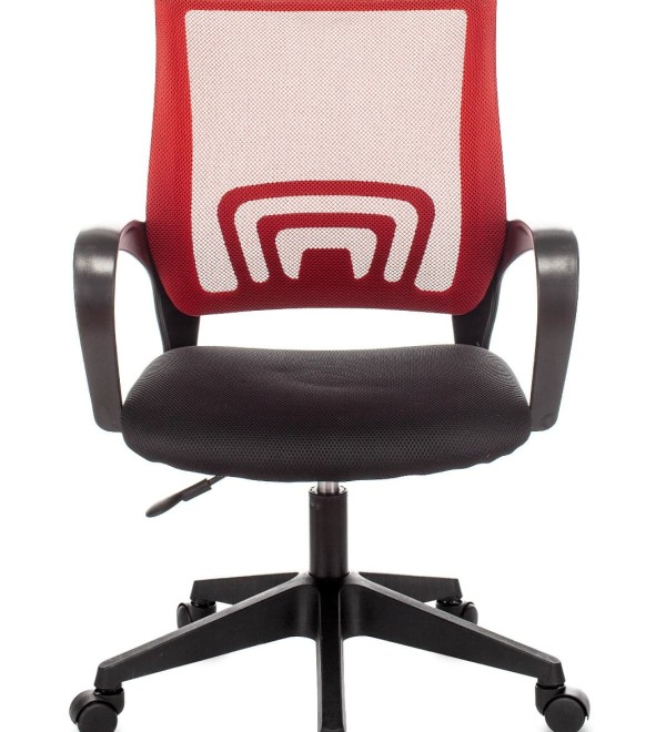 Кресло офисное TopChairs ST-Basic сетка/ткань красный
