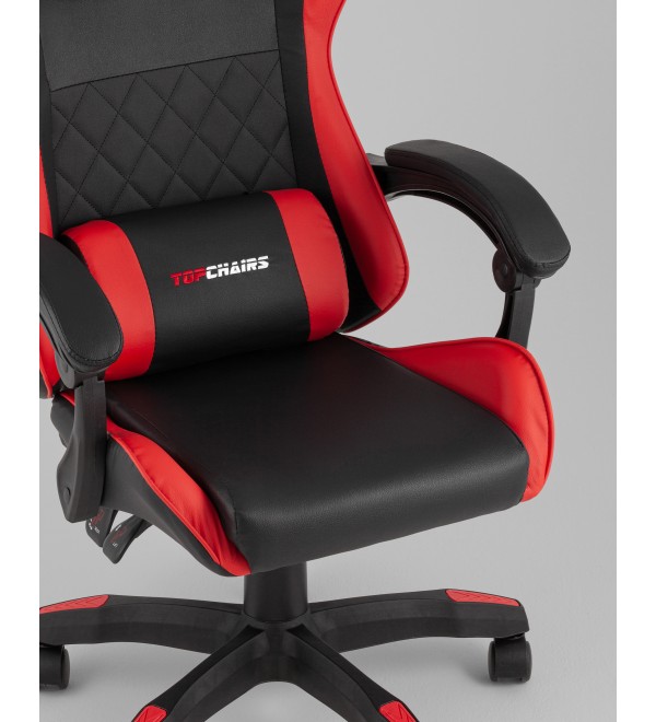 Кресло спортивное TopChairs MG-7043 черно-красный