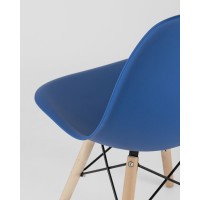 Стул Eames Style DSW синий (разборный каркас)