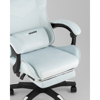 Кресло спортивное TopChairs MG-7019 велюр светло-голубой