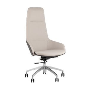 Кресло руководителя TopChairs Soulo светло-серый, серый