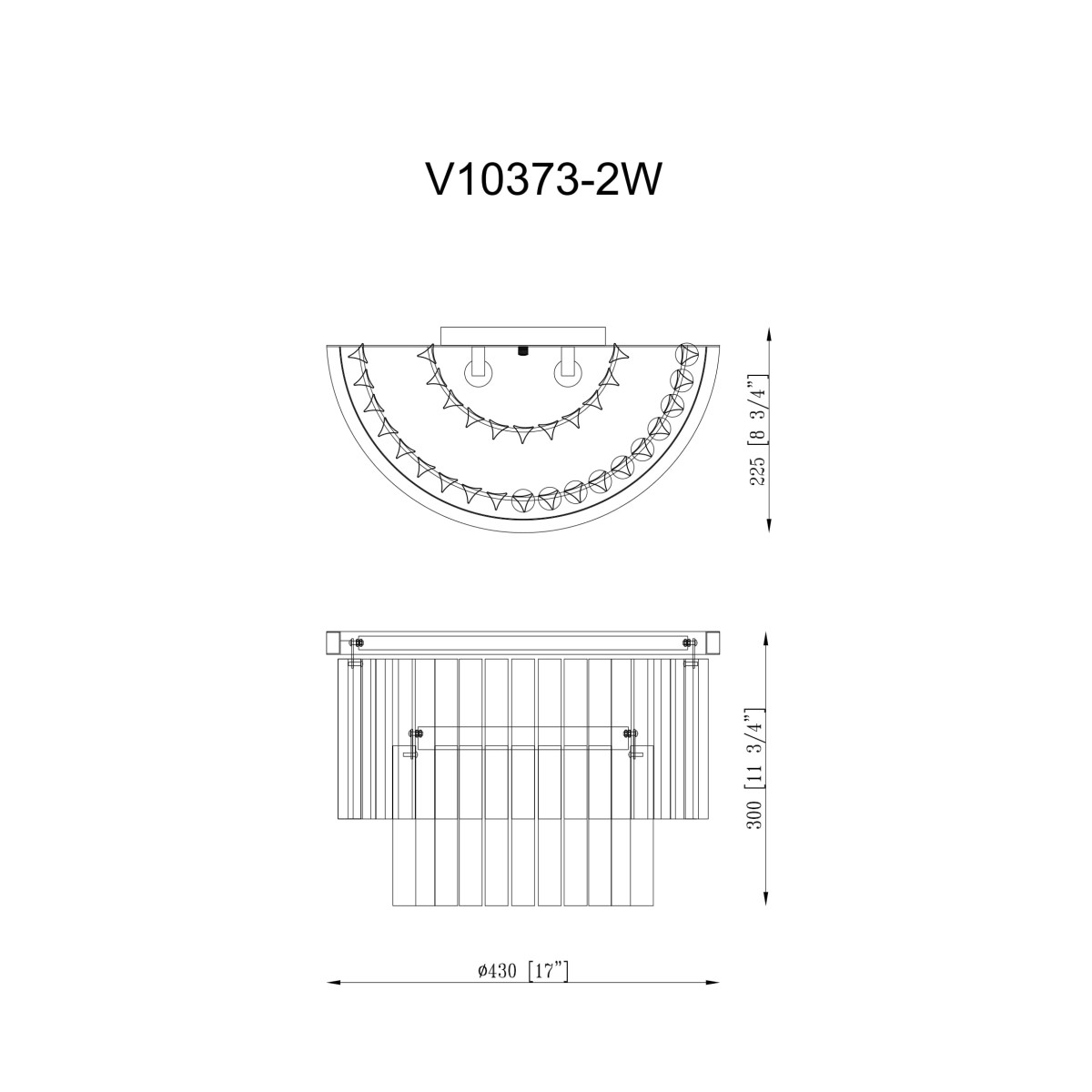 Светильник настенный Moderli V10373-2W Avista