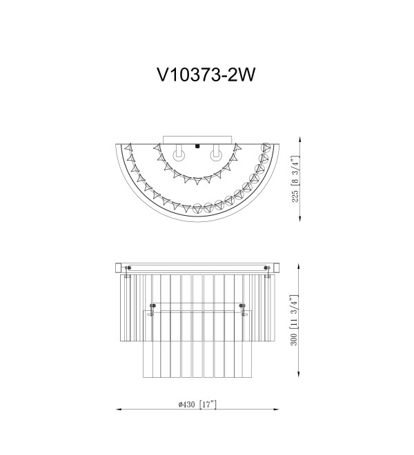 Светильник настенный Moderli V10373-2W Avista
