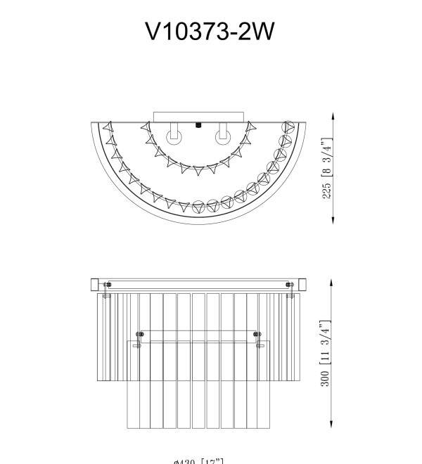 Светильник настенный Moderli V10373-2W Avista