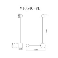 Светильник настенный светодиодный Moderli V10540-WL Provo