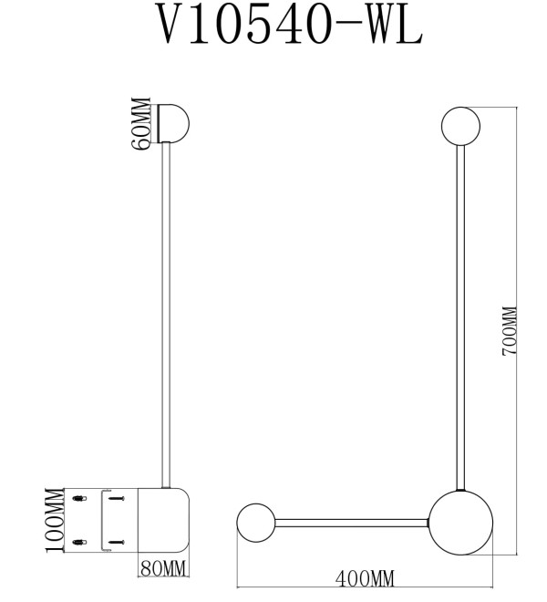 Светильник настенный светодиодный Moderli V10540-WL Provo