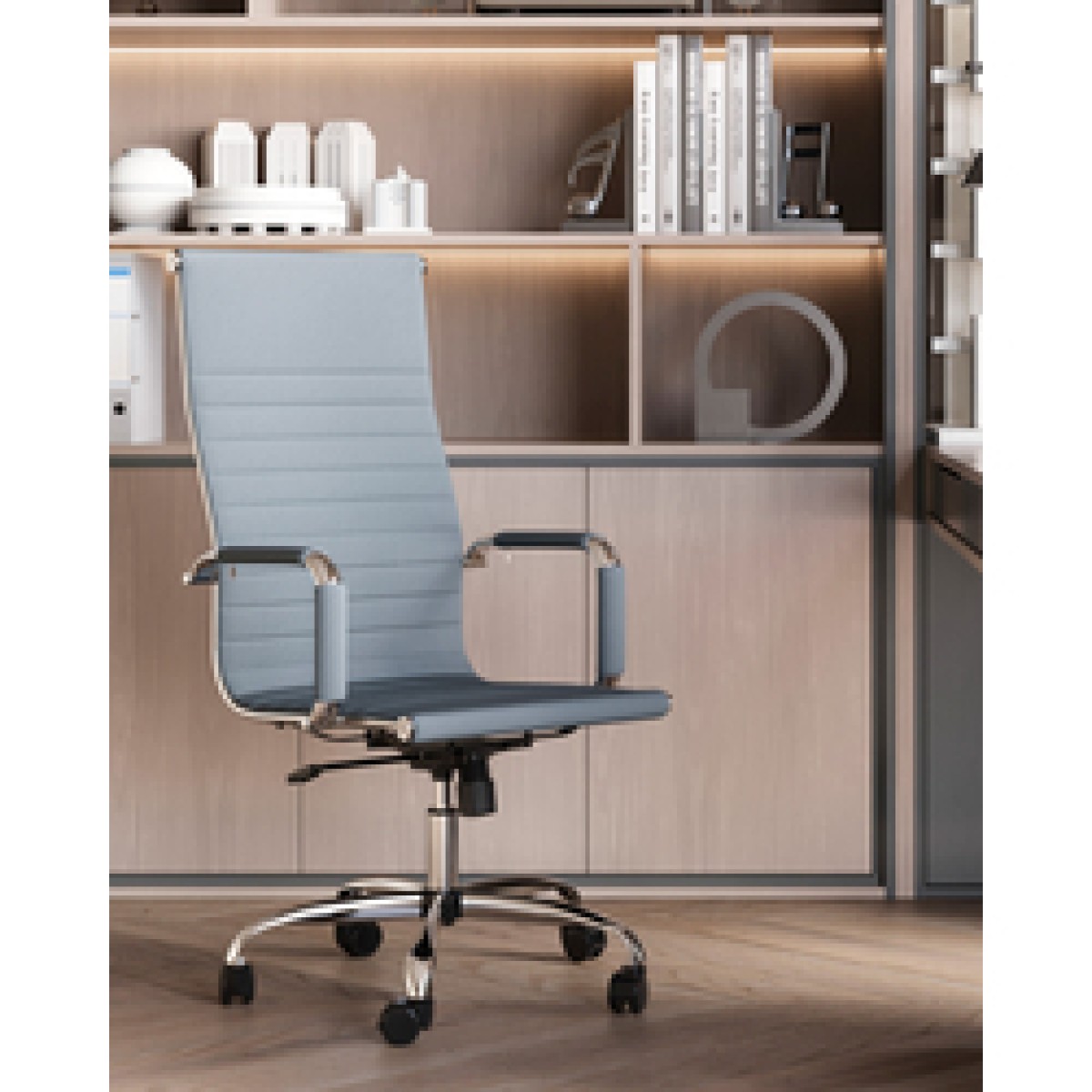Кресло руководителя TopChairs City серый