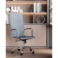Кресло руководителя TopChairs City серый
