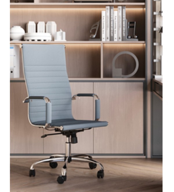 Кресло руководителя TopChairs City серый