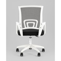 Кресло офисное TopChairs Simple SN черный пластик белый
