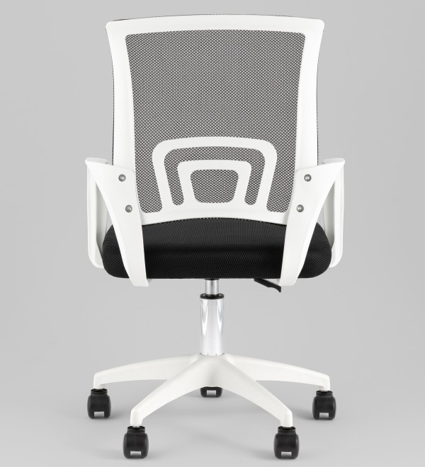 Кресло офисное TopChairs Simple SN черный пластик белый