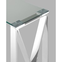 Консоль КРОСС 115*30 серебро