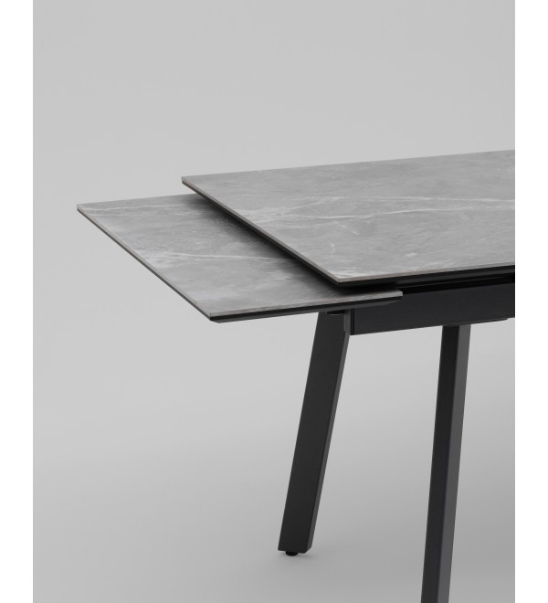 Стол Тайл 140-200/85/75 столешница керамика Larka Grey