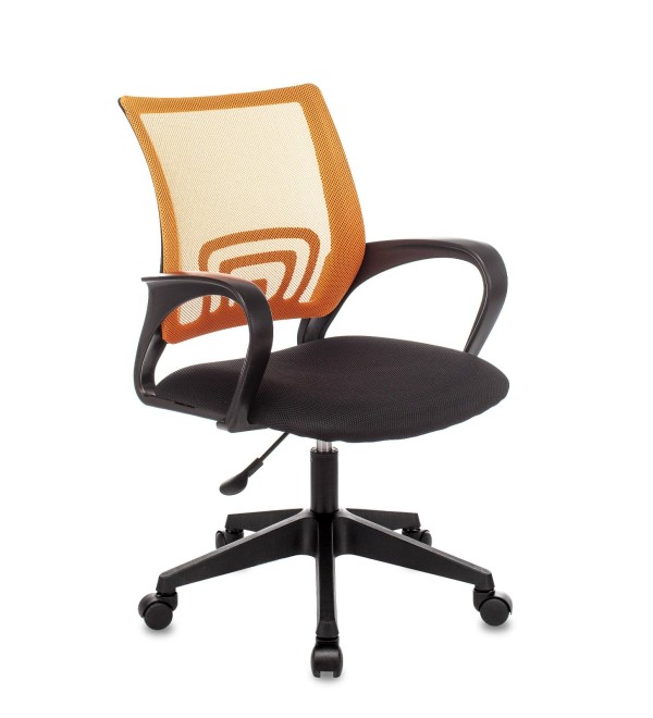 Кресло офисное TopChairs ST-Basic сетка/ткань оранжевый