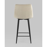 Стул полубарный Джанго велюр бежевый высота сиденья 60 см