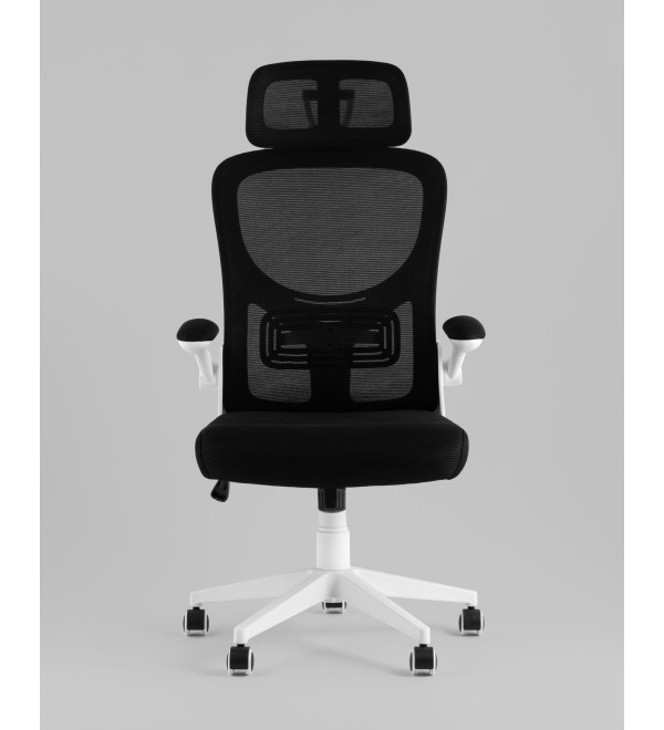 Кресло офисное TopChairs Airone белый с черной сеткой