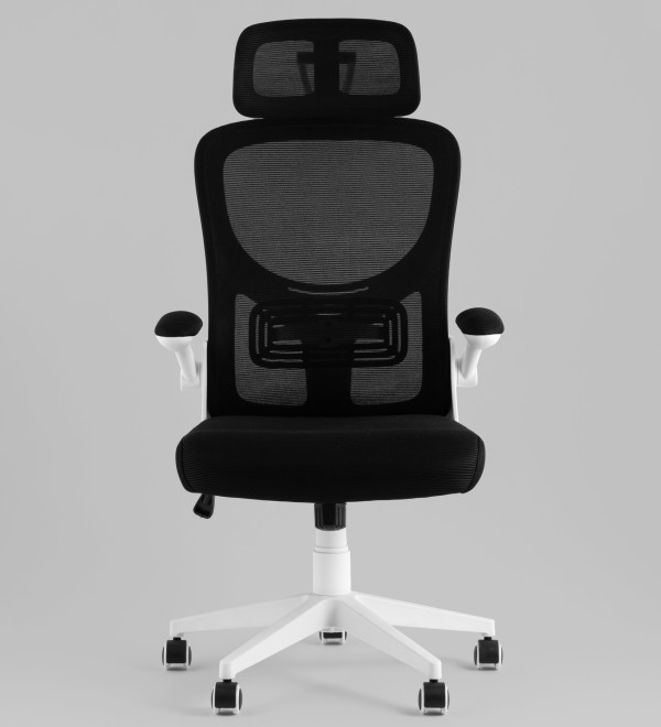 Кресло офисное TopChairs Airone белый с черной сеткой
