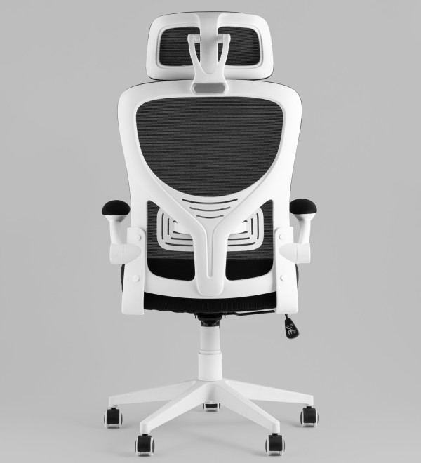 Кресло офисное TopChairs Airone белый с черной сеткой