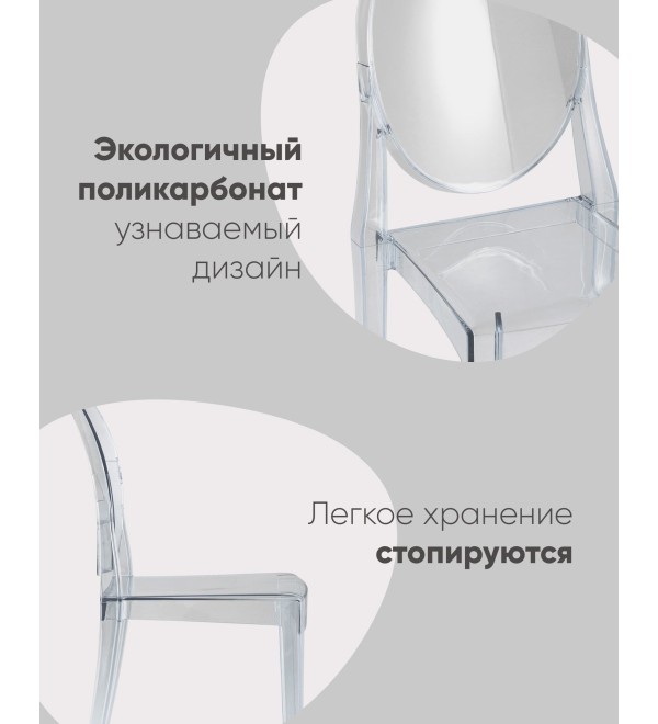Стул Victoria Ghost NEW янтарный