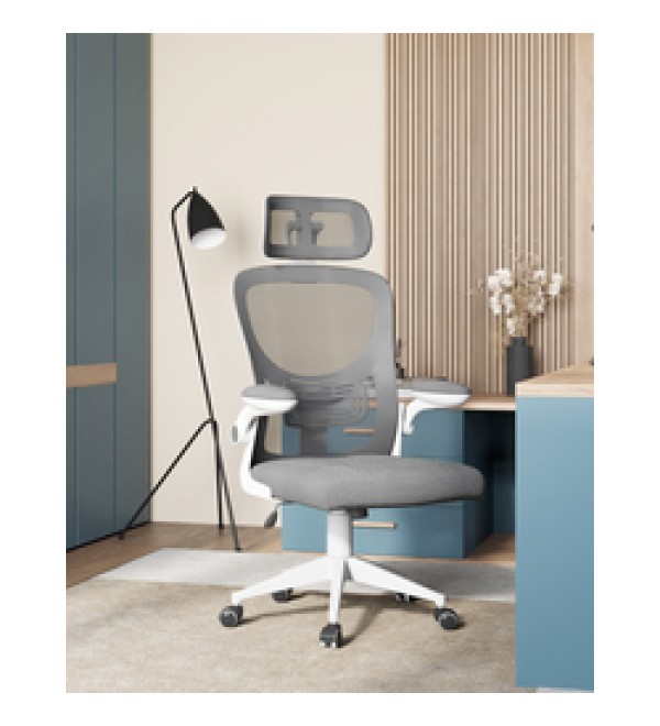 Кресло офисное TopChairs Airone серый ткань