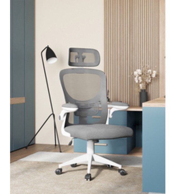Кресло офисное TopChairs Airone серый ткань