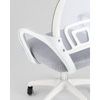 Кресло офисное TopChairs Simple SN серый пластик белый