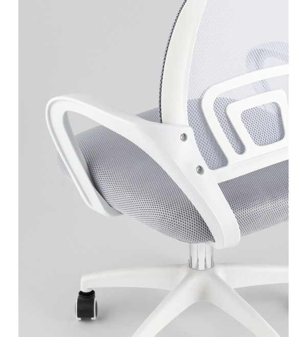 Кресло офисное TopChairs Simple SN серый пластик белый