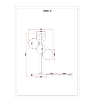 Лампа настольная Moderli V10798-4T Renny